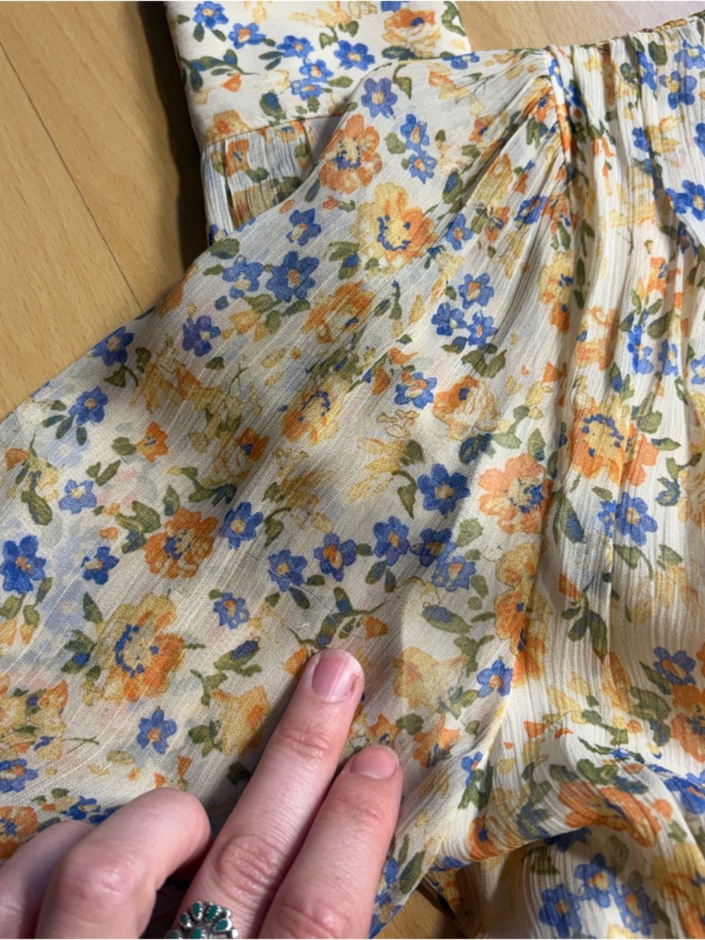 Sezane NWT Barbara Faux Wrap Dress in Garden Floral - Picture 12 of 12